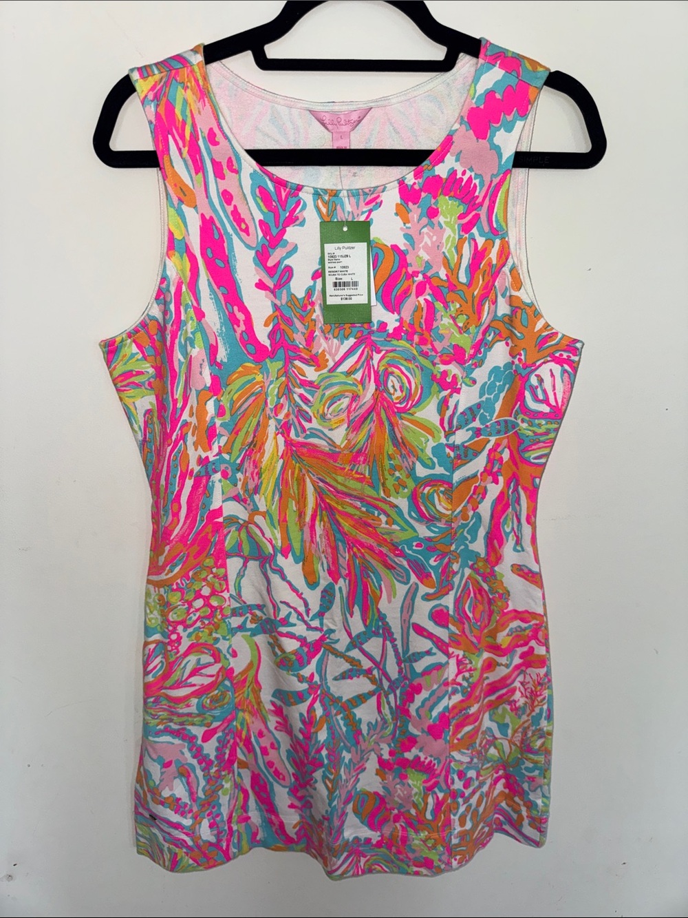 Lilly Pulitzer Pink Multi Tropical Print Sleeveless Dress